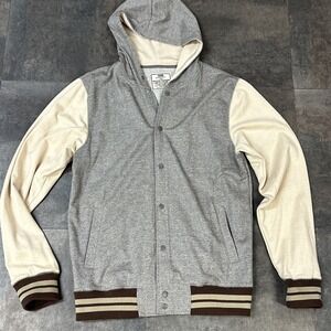 Chor Jacket Men's XL Academia Preppy‎ Hoodie Button Down Coat Hooded Sweater